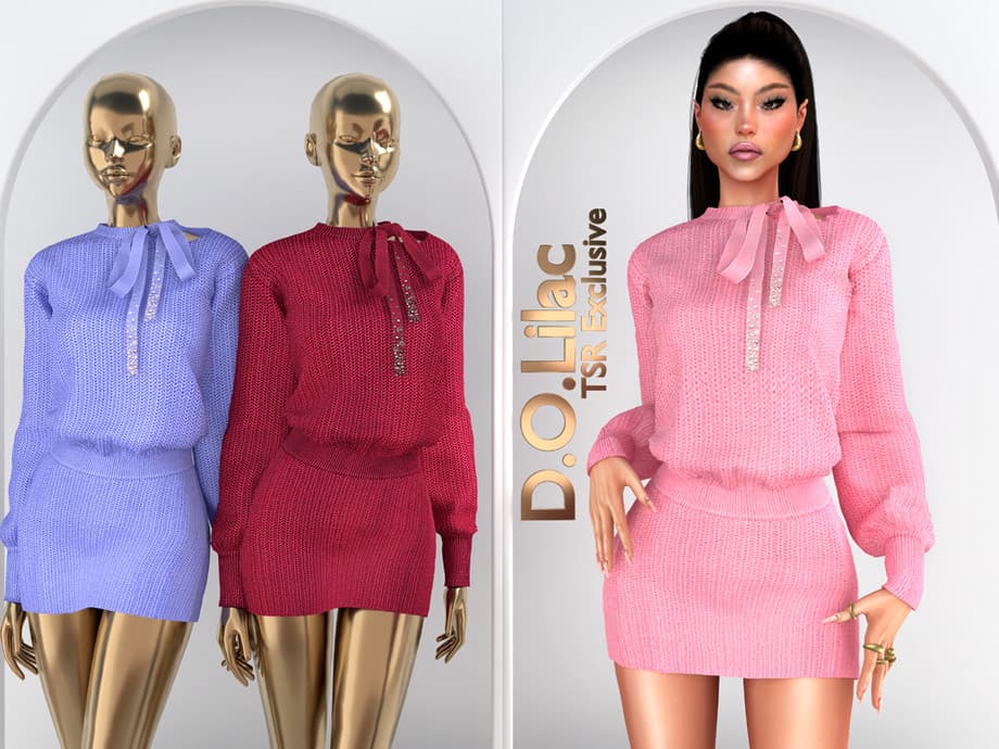Сет одежды Knit Bow Elegance Set